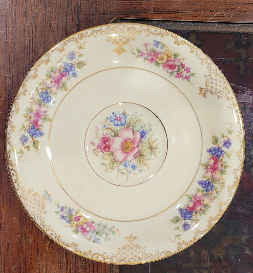 Vintage Rosenthal Ivory China Saucer Floranada Floral Pink Roses Replacement